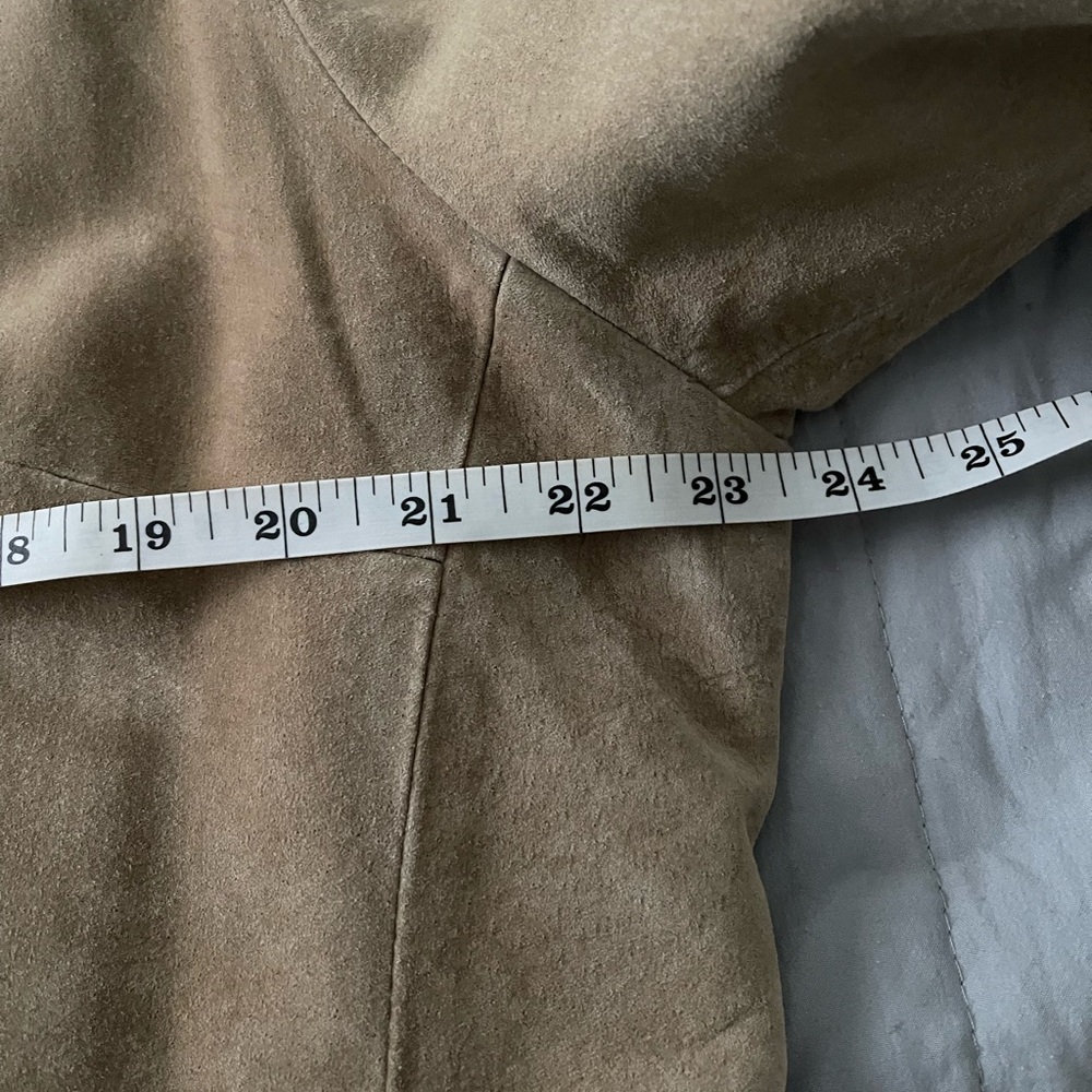 Jones New York Tan Blazer Classic Suede Jacket - Picture 8 of 9